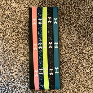 Under armor skinny headbands - set of 5- brand new